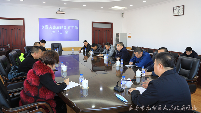 九台区召开冰雪灾害后续处置工作推进会议